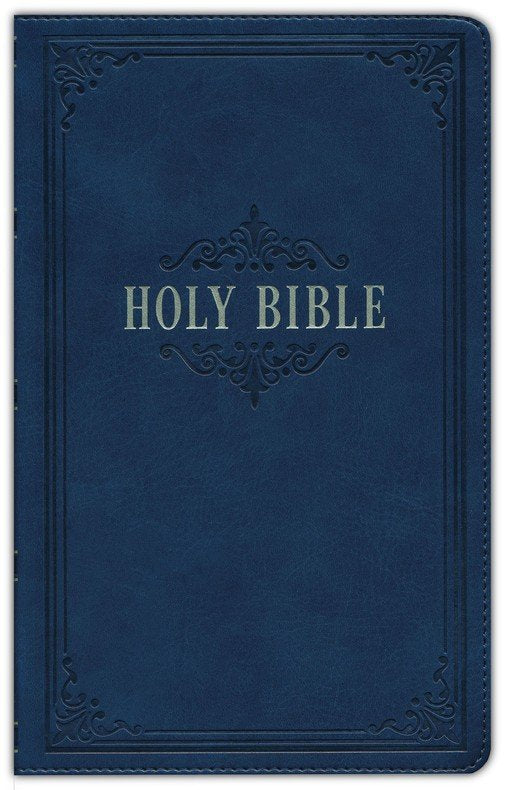 KJV Giant Print Standard Size Bible Navy Faux Leather Indexed