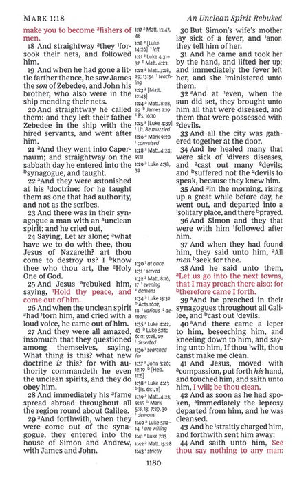 KJV Giant Print Reference Bible Black Bonded Indexed