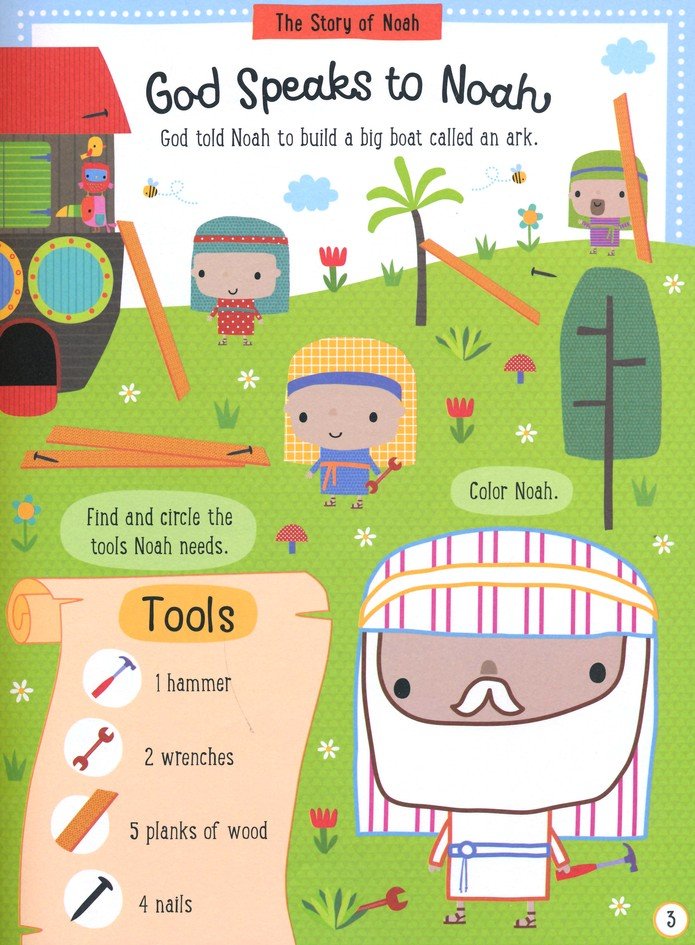Noah's Ark & Other Bible Stories Sticker Activity Book