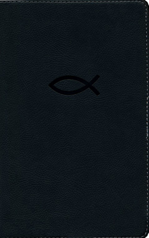 NKJV Compact Reference Bible Black Leathersoft