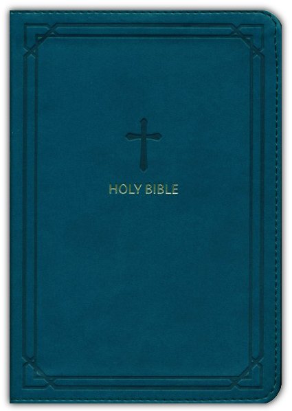 NKJV End-of-Verse Compact Reference Bible Teal Leathersoft