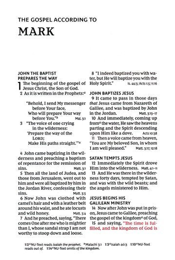 NKJV Deluxe Compact Large Print Reference Bible Black Leathersoft