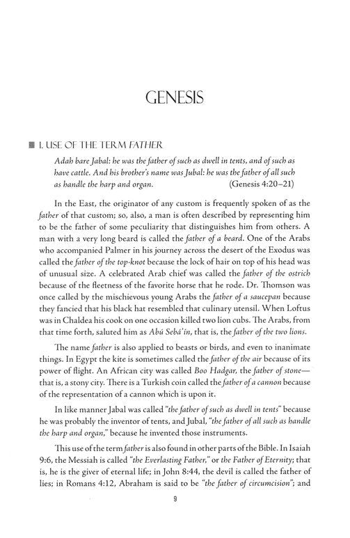 An Illustrated Reference to the Manners & Customs of the Bible