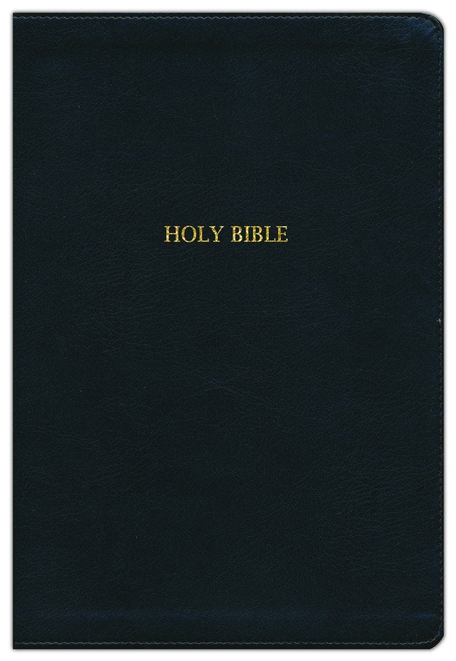 NKJV Super Giant Print Reference Bible, Black Leathersoft