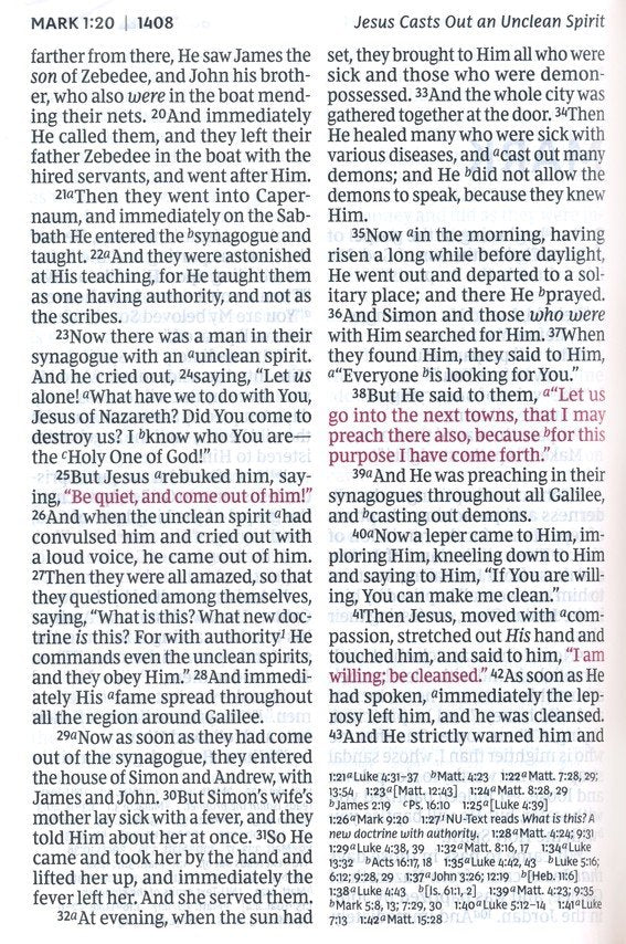 NKJV Super Giant Print Reference Bible, Brown Leathersoft Indexed