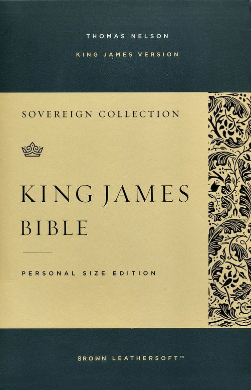 KJV Personal Sz Ref Bible Sovereign Ed. Brown Leathersoft  *