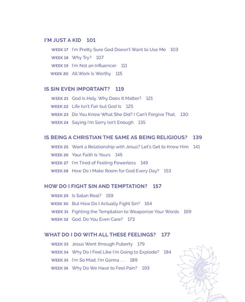 One Year With Jesus Devotional Journal for Middle School Girls