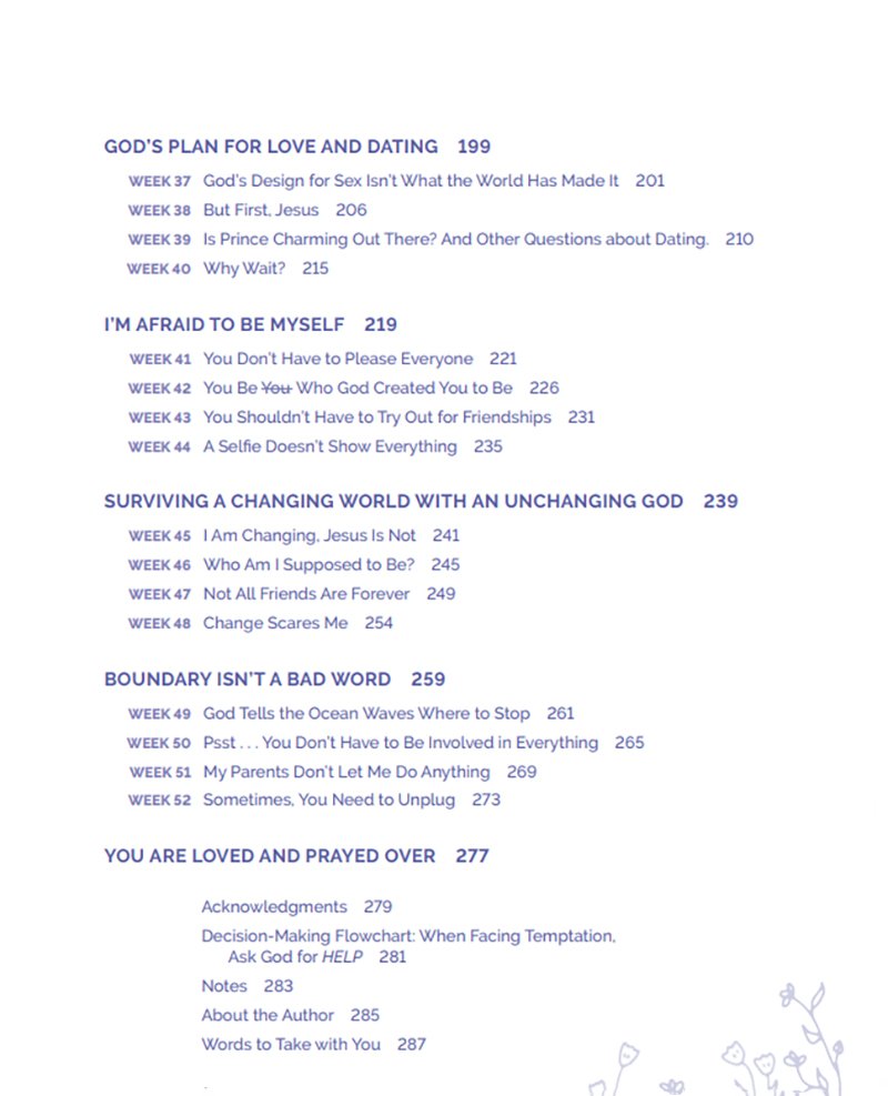 One Year With Jesus Devotional Journal for Middle School Girls