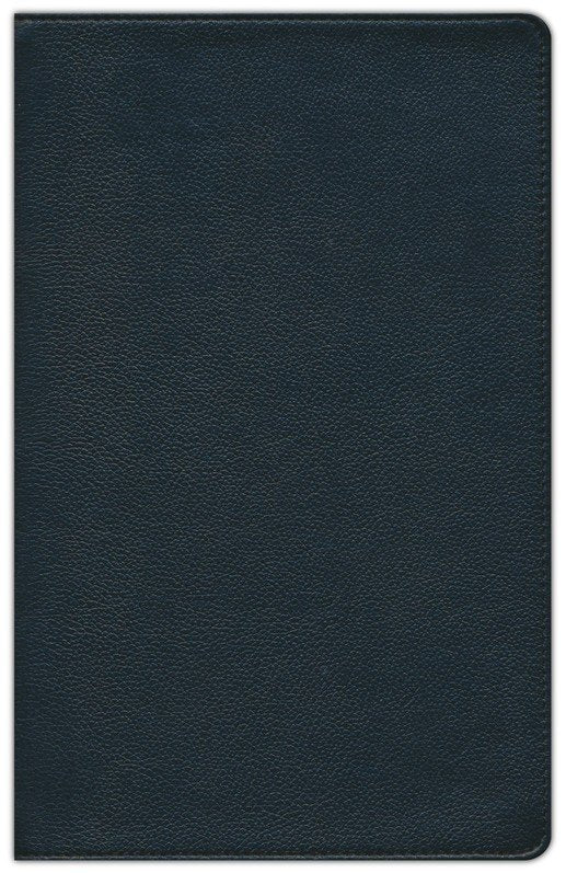 NKJV Deluxe Thinline Reference Bible Black Genuine Leather (op)