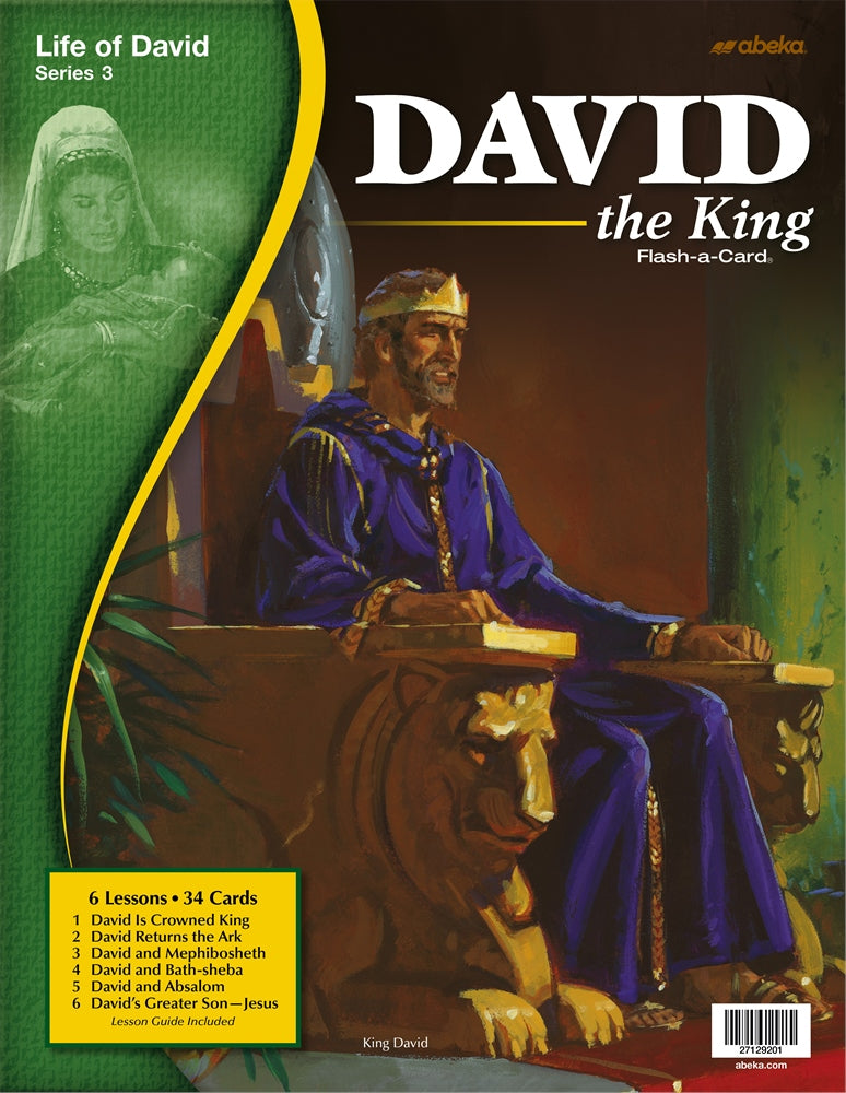 David the King (David 3) - Abeka Flash-A-Card (top, no date)
