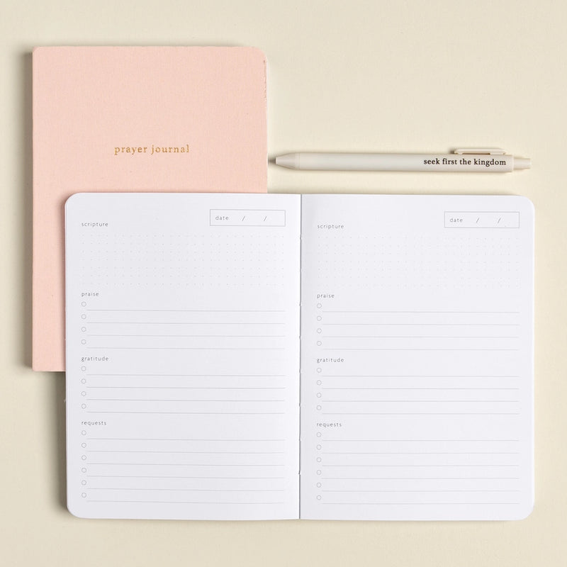 Prayer Journal from Church Notes Blush Pink