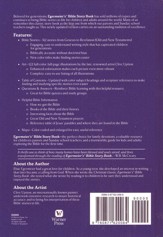 Egermeier's Bible Story Book - Paperback