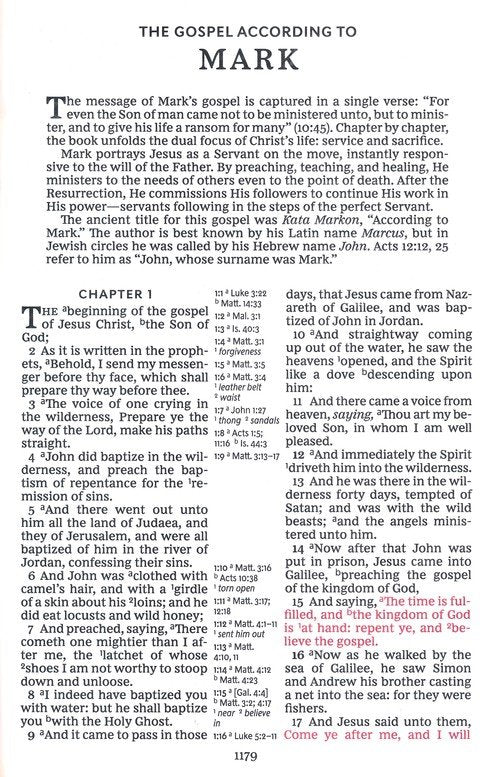 KJV Large Print Center Column Reference Bible Brown Leathersoft Indexed (op-a)