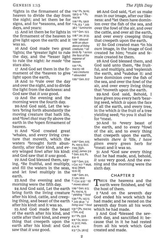 KJV Large Print Center Column Reference Bible Black Leathersoft Indexed (op)