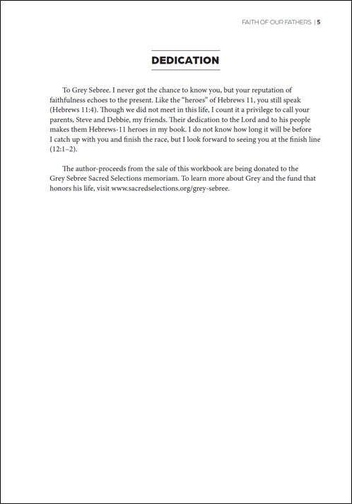 Faith of Our Fathers: A Study of Hebrews 11