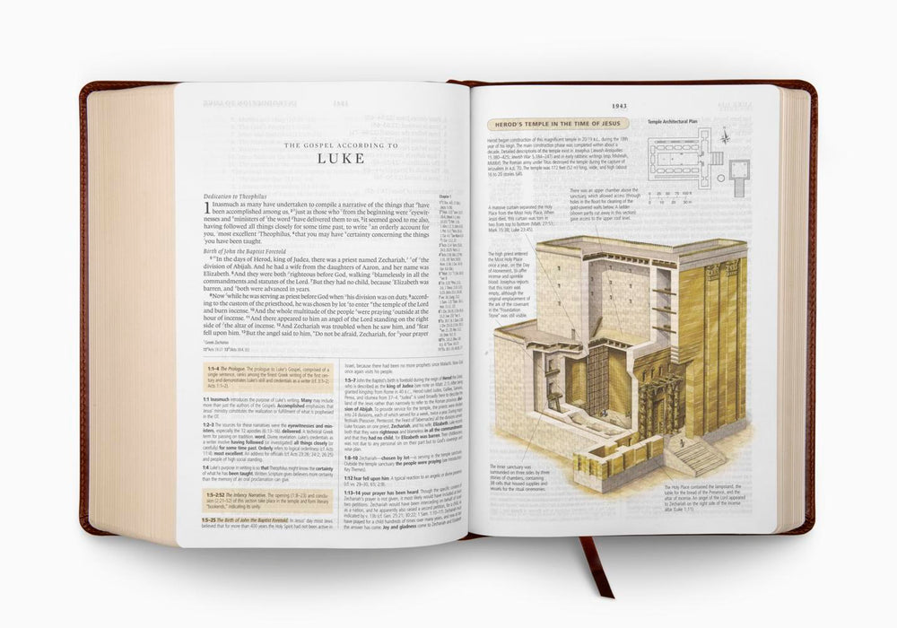 ESV Study Bible - Walnut TruTone