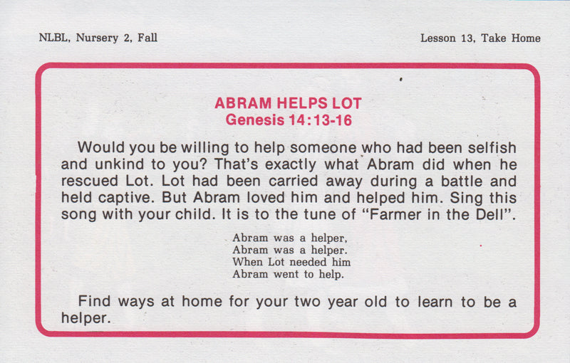NURSERY 2:1 - Stories from Genesis