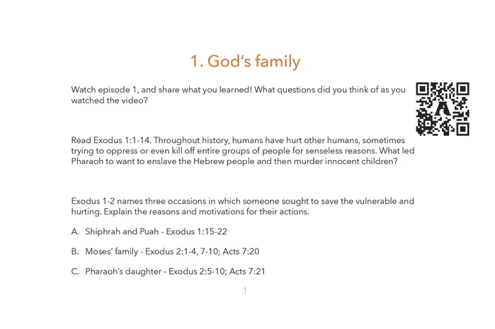 Lessons From the Land: The Exodus Workbook for Grade School