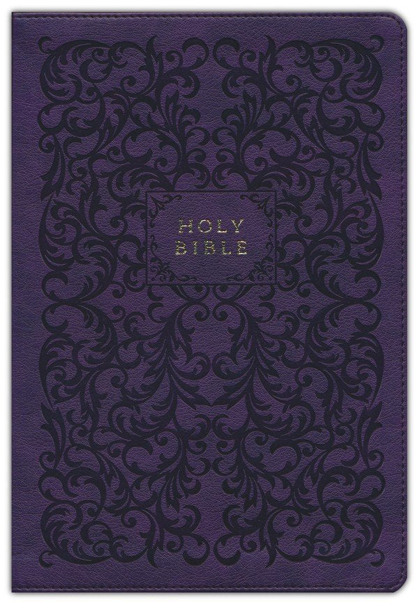 KJV Center Column Reference Bible Purple Leathersoft (op)