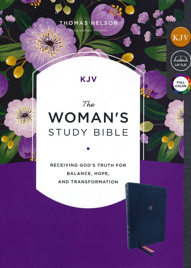 KJV Woman's Study Bible Blue Leathersoft