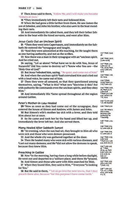 NKJV Single-Column Verse-by-Verse Ref Bible Black Bonded, Indexed