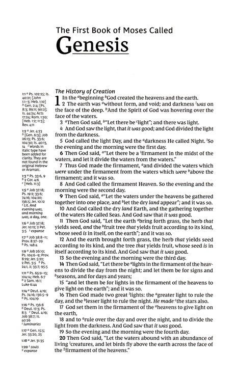 NKJV Single-Column Verse-by-Verse Ref Bible Brown Genuine Leather