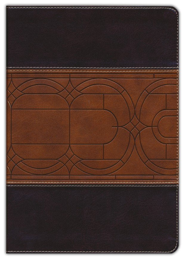 NKJV Study Bible Full Color Edition, Brown/Tan Leathersoft