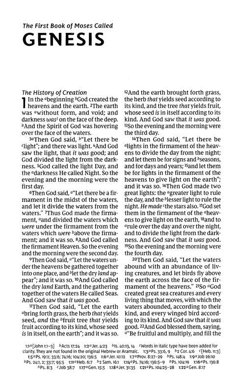 NKJV Personal Size Large Print Ref Bible Brown Leathersoft