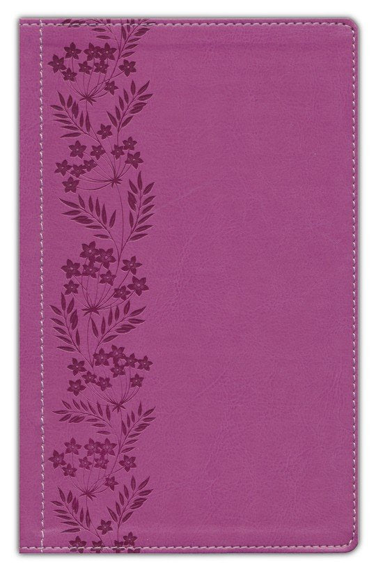 NKJV Personal Size Large Print EoP Reference Bible Pink Leathersoft Indexed