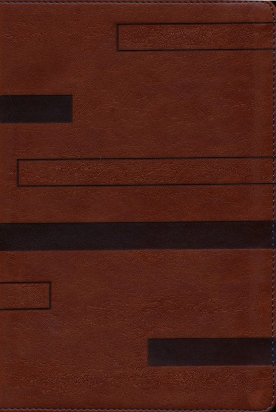 NKJV Color Code Study Bible Brown Leathersoft Indexed
