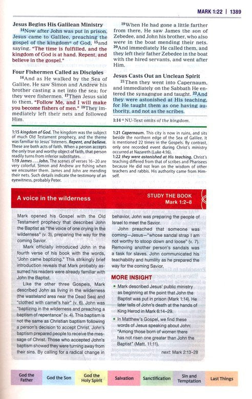 NKJV Color Code Study Bible Brown Leathersoft Indexed