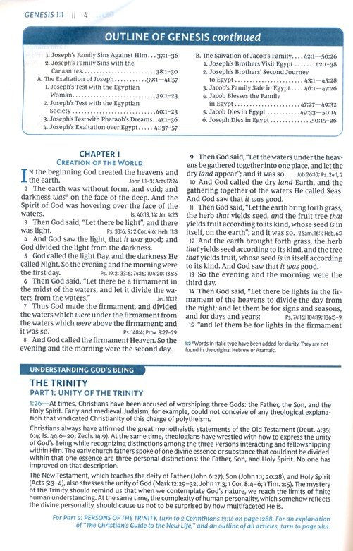 NKJV Open Bible Black Leathersoft, Indexed