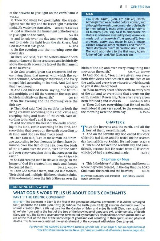 NKJV Open Bible Black Leathersoft, Indexed