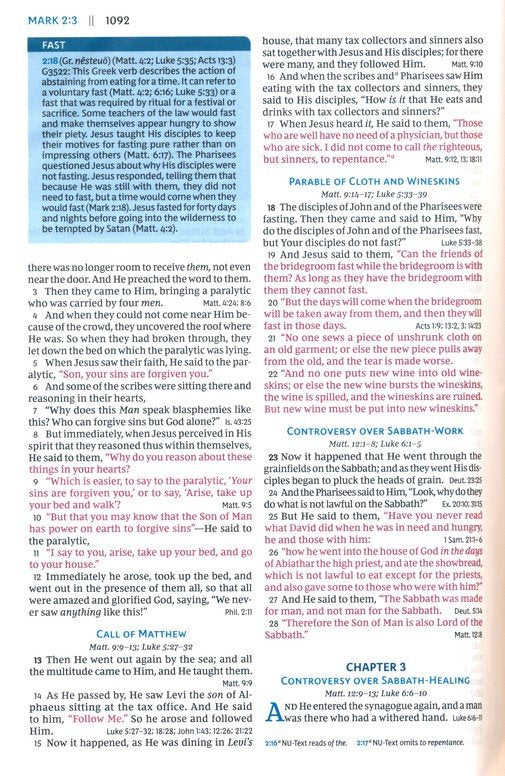 NKJV Open Bible Black Leathersoft, Indexed