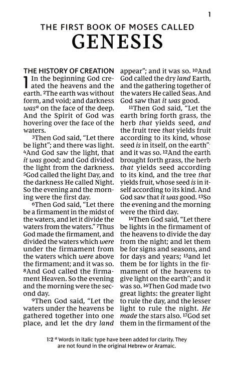 NKJV Personal Size Giant Print Reference Bible, Black Leathersoft