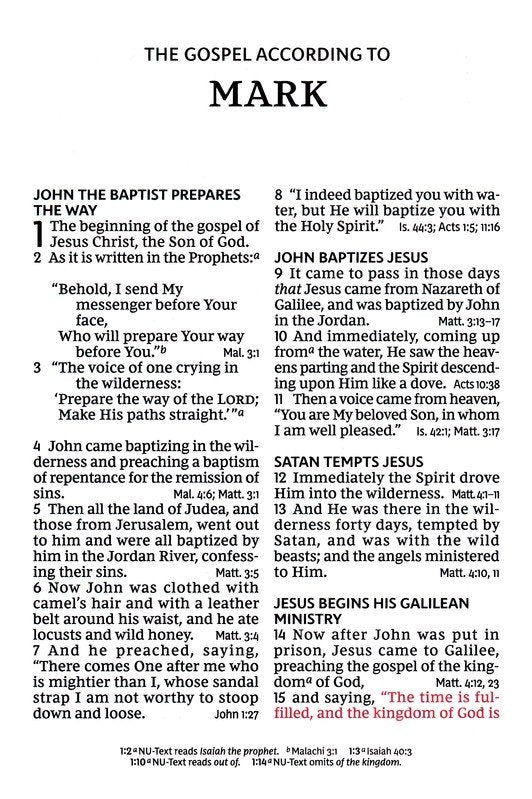 NKJV Giant Print End-of-Verse Reference Bible, Black Leathersoft