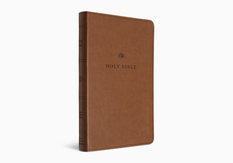 ESV Value Thinline Bible English Saddle Trutone