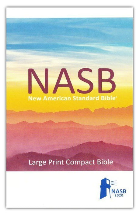 NASB 2020 Large Print Compact Bible Black Genuine Leather