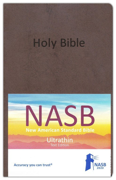 NASB 2020 Ultrathin text Bible Brown Imitation (Gift & Award Bible)