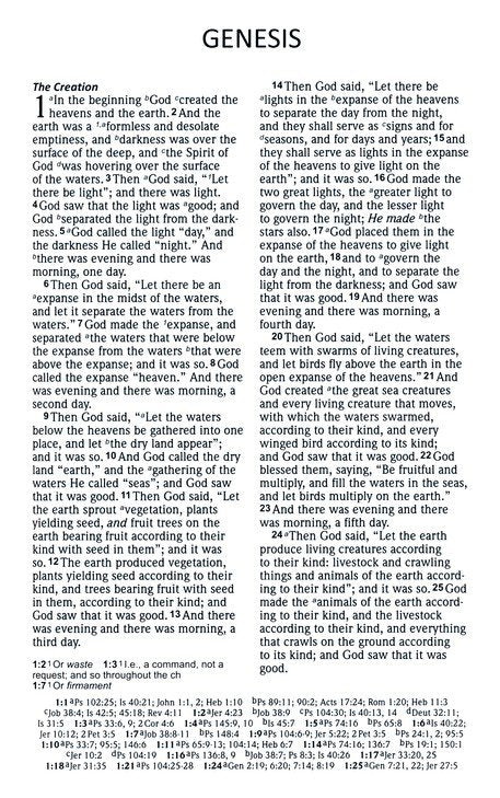 NASB 2020 Reference Bible, Black Genuine