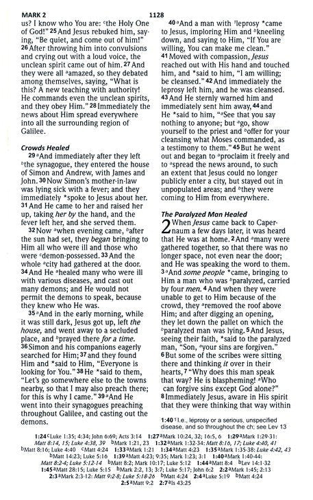 NASB 2020 Reference Bible, Brown LeatherTex