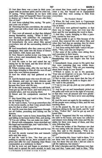 NASB 1995 Compact Bible Black Leathertex