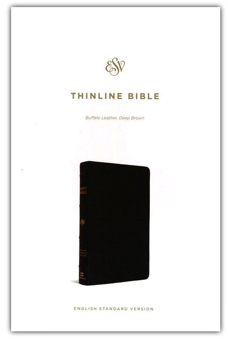 ESV Thinline Bible Deep Brown Buffalo Leather