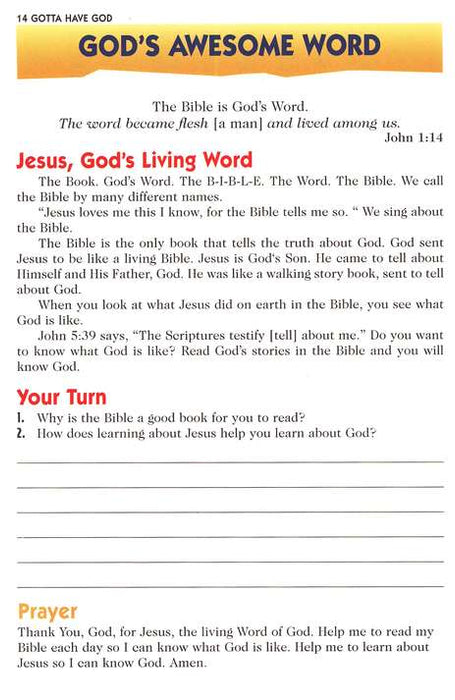 Gotta Have God! Cool Devotions for Boys Ages 6-9 V1