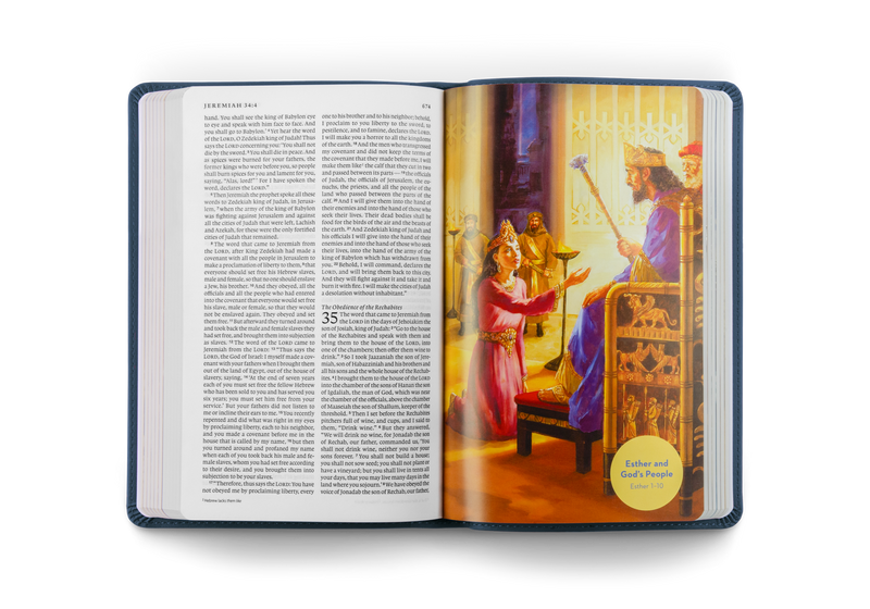 ESV Bible for Kids, Dark Blue Trutone, Lion of Judah Design