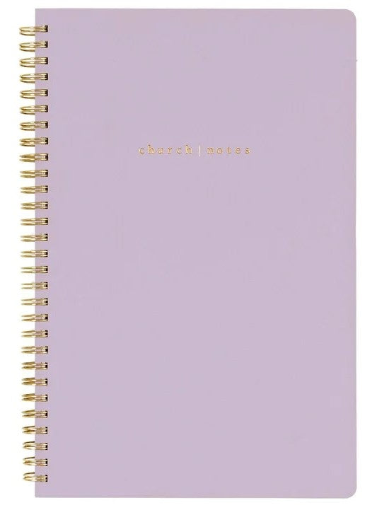 Church Notes with Maps Lilac Notebook