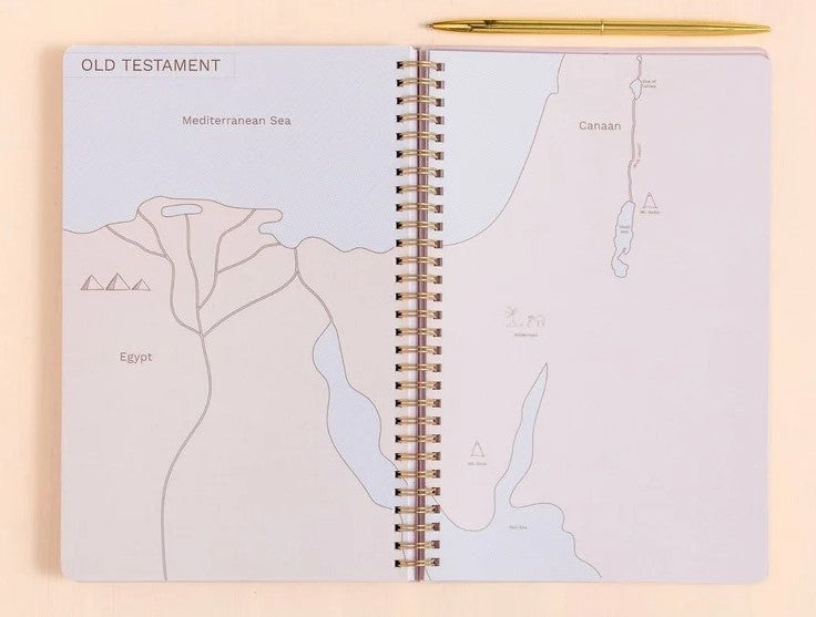 Church Notes with Maps Lilac Notebook