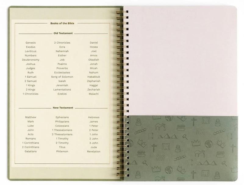 Church Notes with Maps Olive Notebook