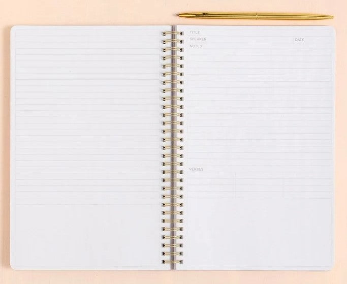 Church Notes with Maps Olive Notebook