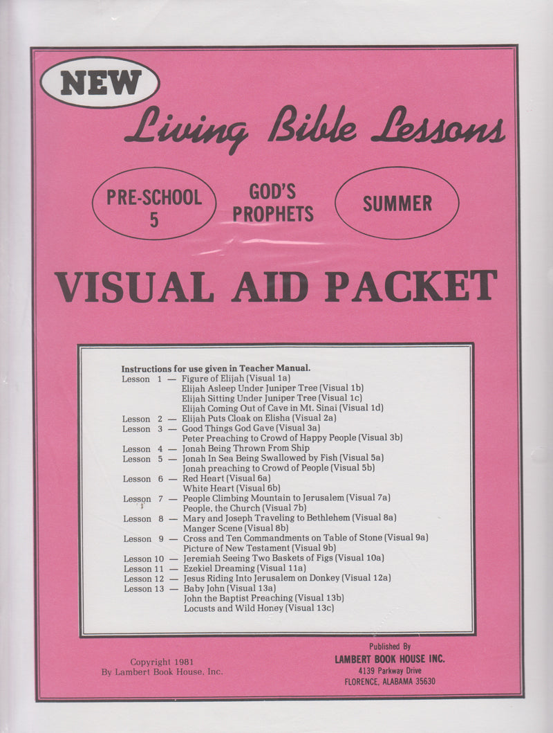 PRESCHOOL 5-4 - God's Prophets